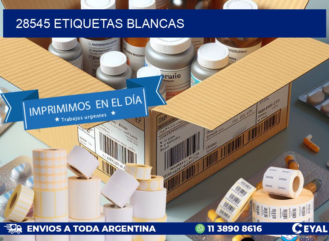 28545 ETIQUETAS BLANCAS