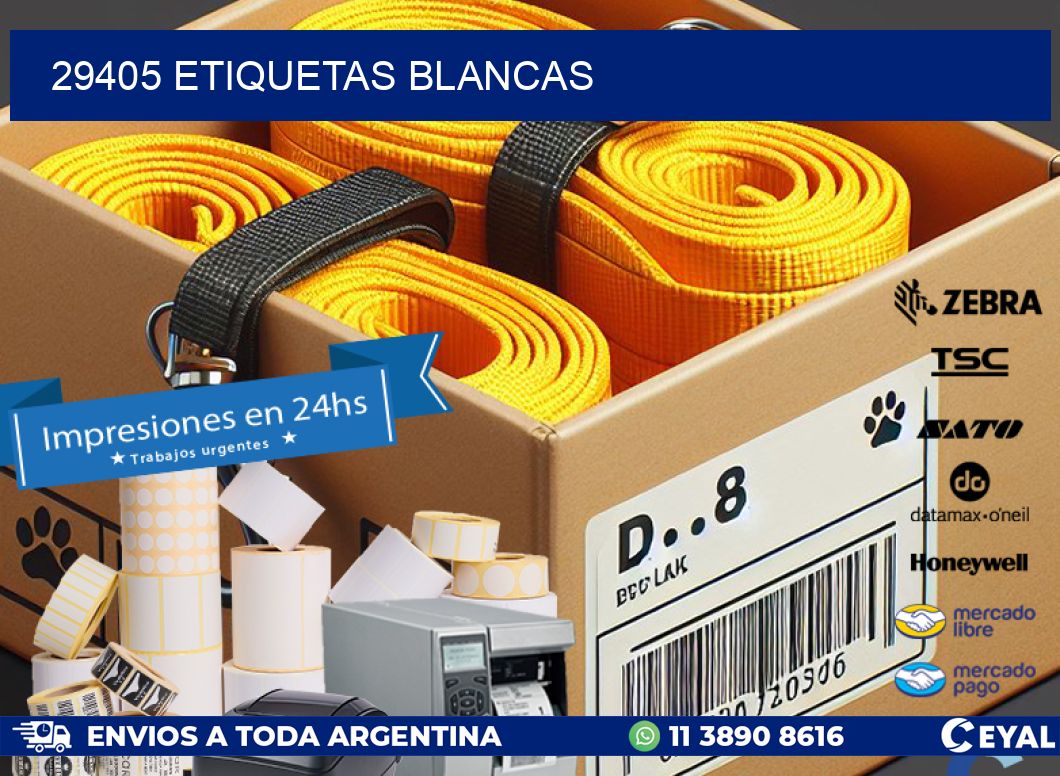 29405 ETIQUETAS BLANCAS