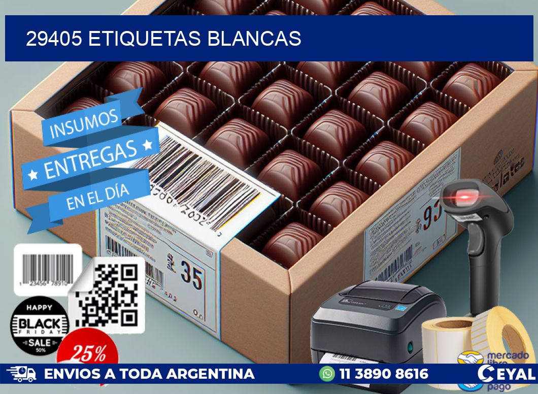 29405 ETIQUETAS BLANCAS