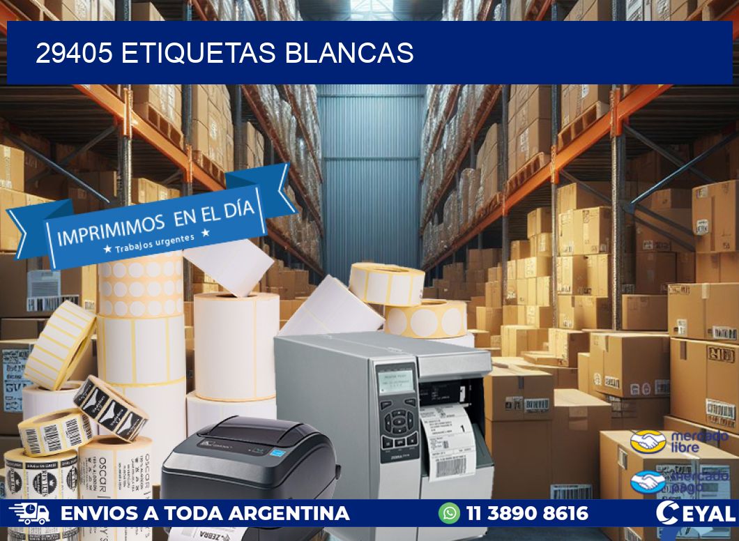 29405 ETIQUETAS BLANCAS