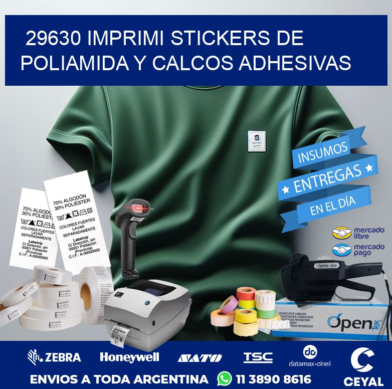29630 IMPRIMI STICKERS DE POLIAMIDA Y CALCOS ADHESIVAS