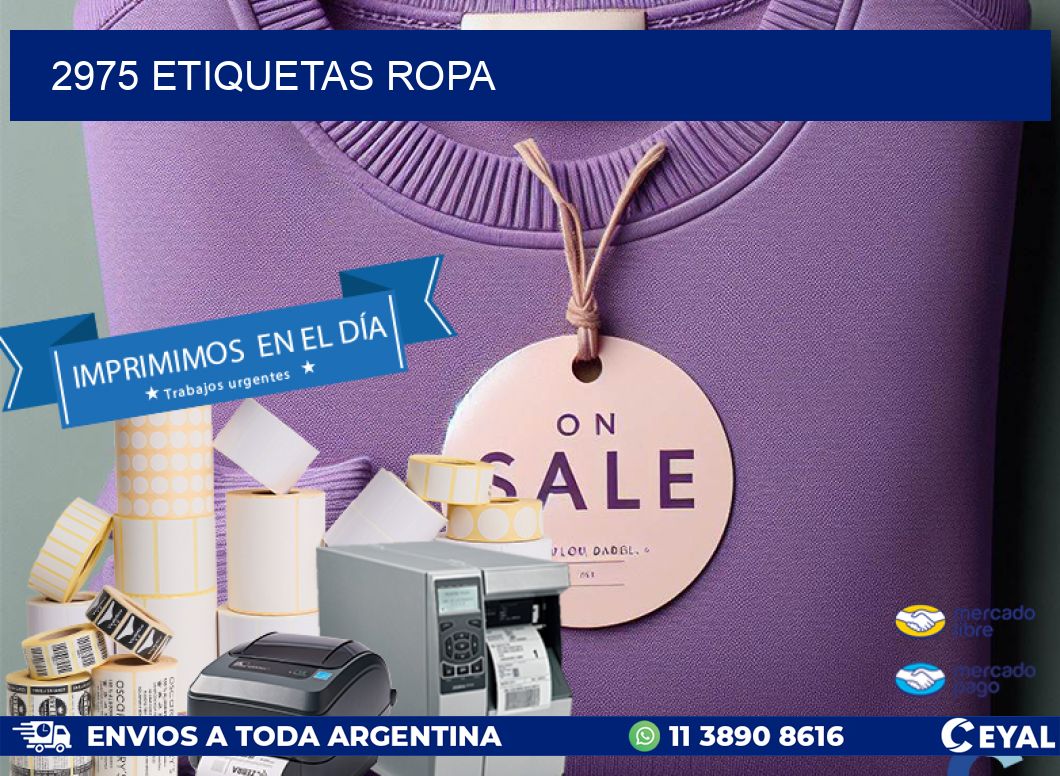 2975 ETIQUETAS ROPA