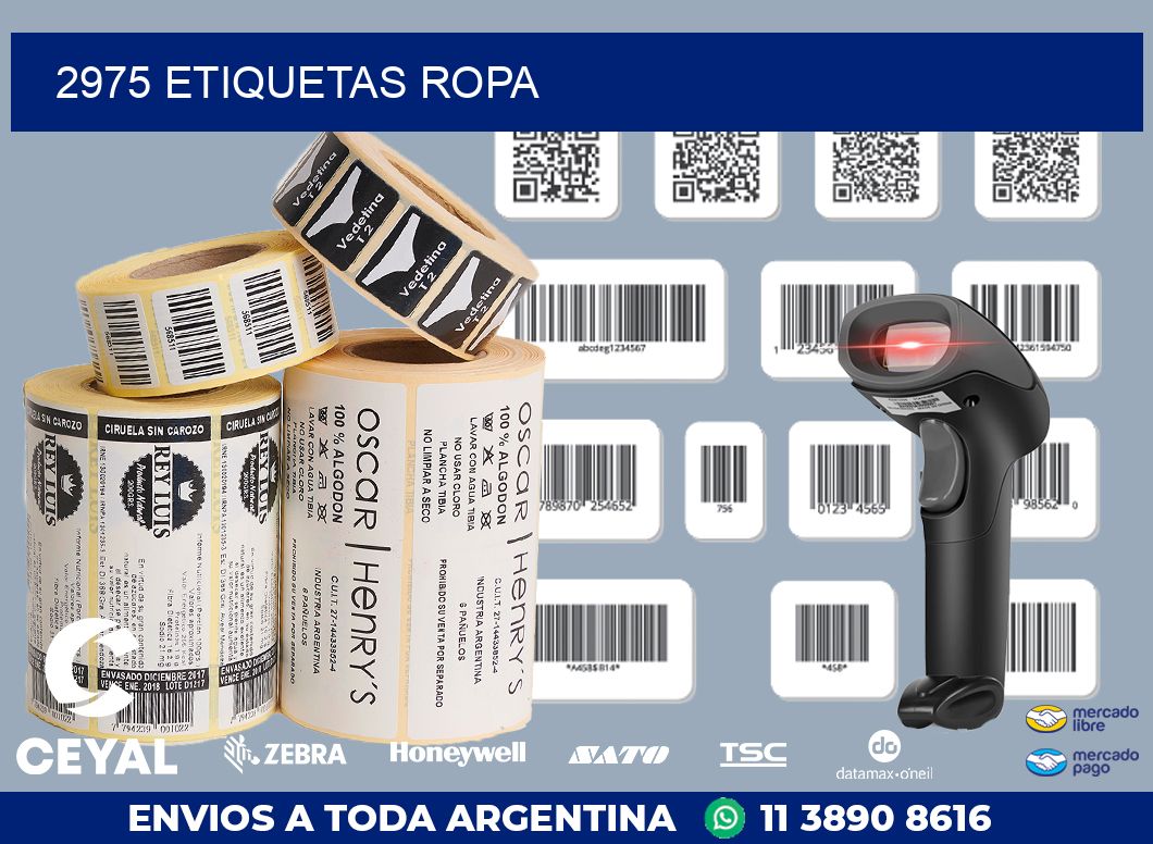 2975 ETIQUETAS ROPA