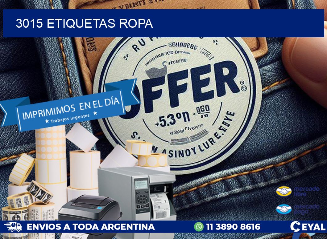 3015 ETIQUETAS ROPA