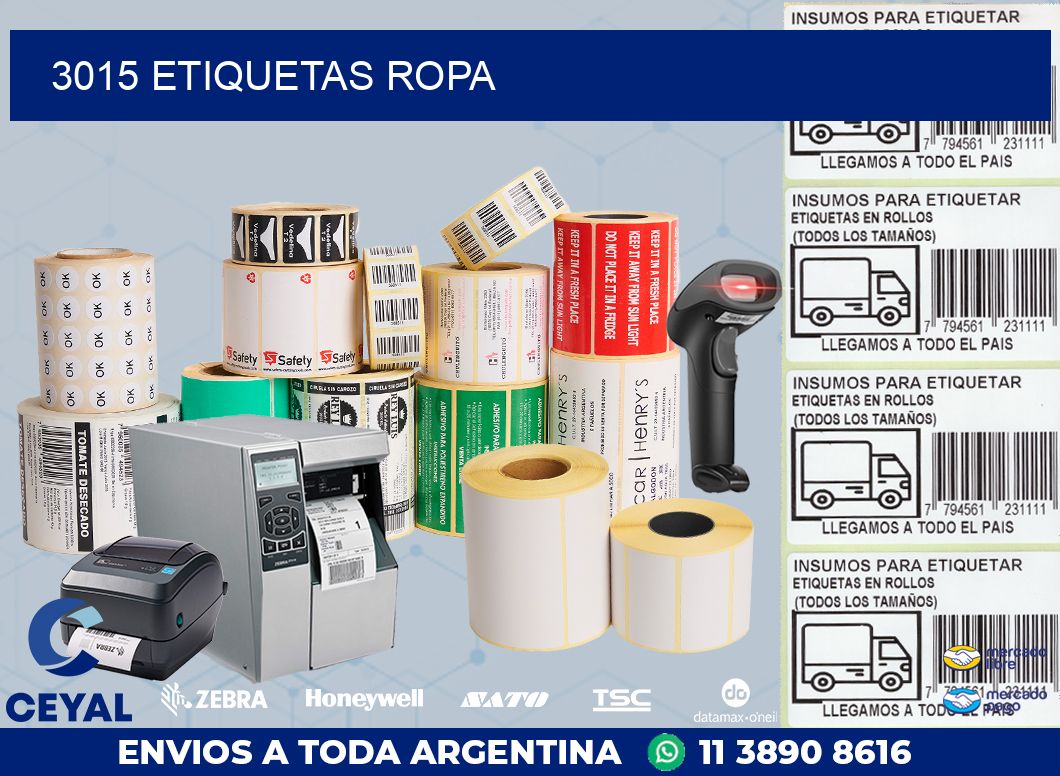 3015 ETIQUETAS ROPA