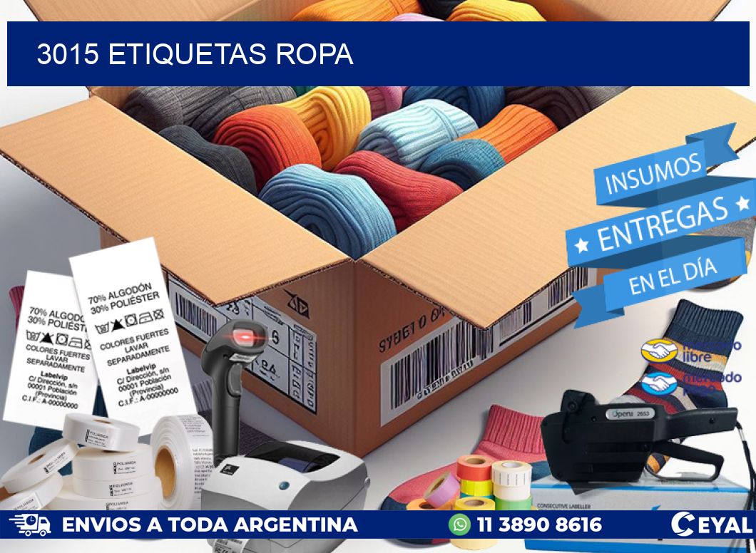 3015 ETIQUETAS ROPA