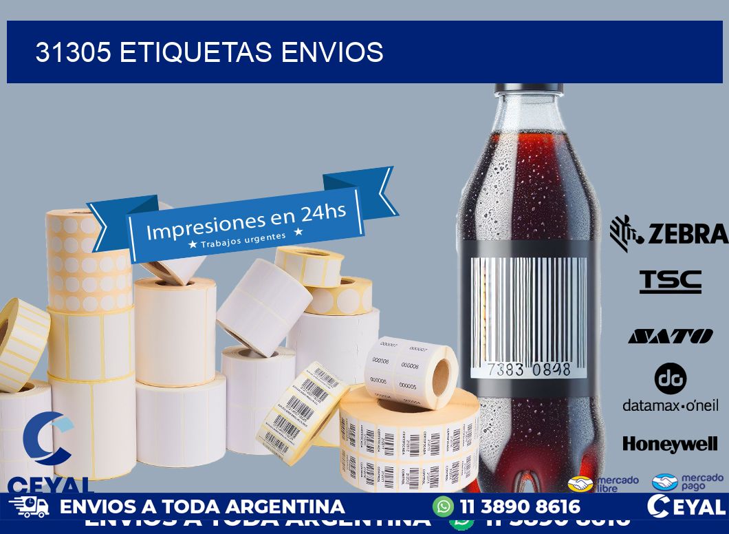 31305 etiquetas envios