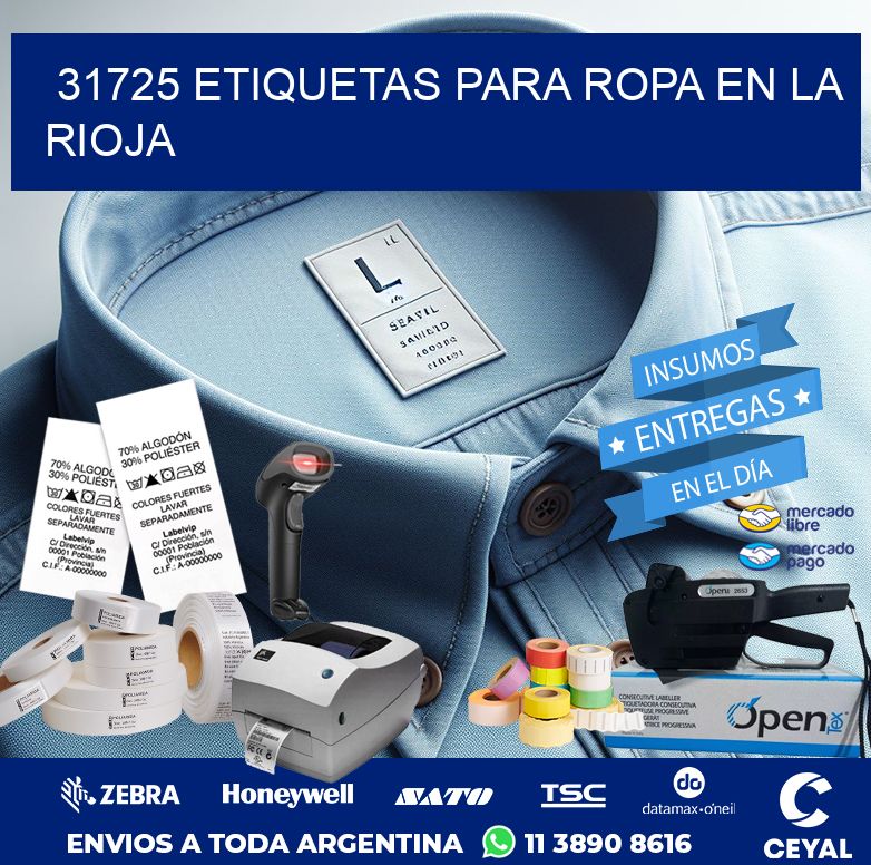 31725 ETIQUETAS PARA ROPA EN LA RIOJA