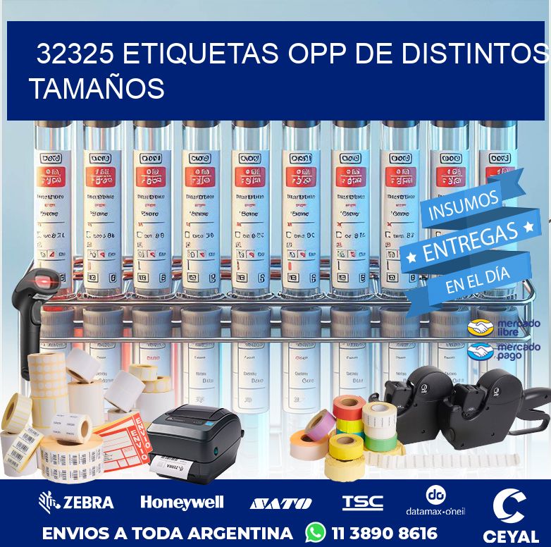 32325 ETIQUETAS OPP DE DISTINTOS TAMAÑOS