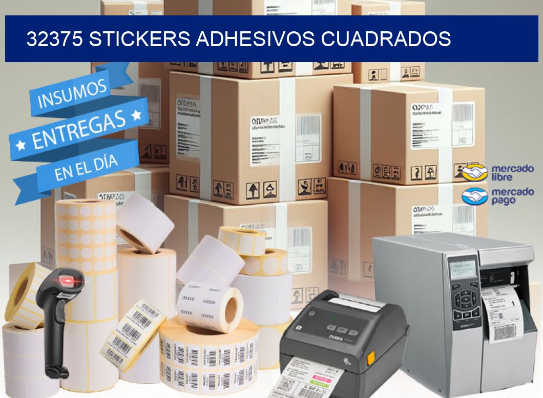 32375 stickers adhesivos cuadrados