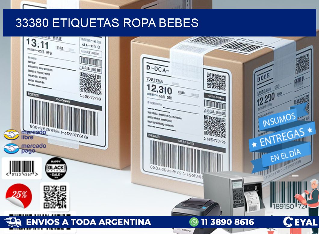 33380 ETIQUETAS ROPA BEBES
