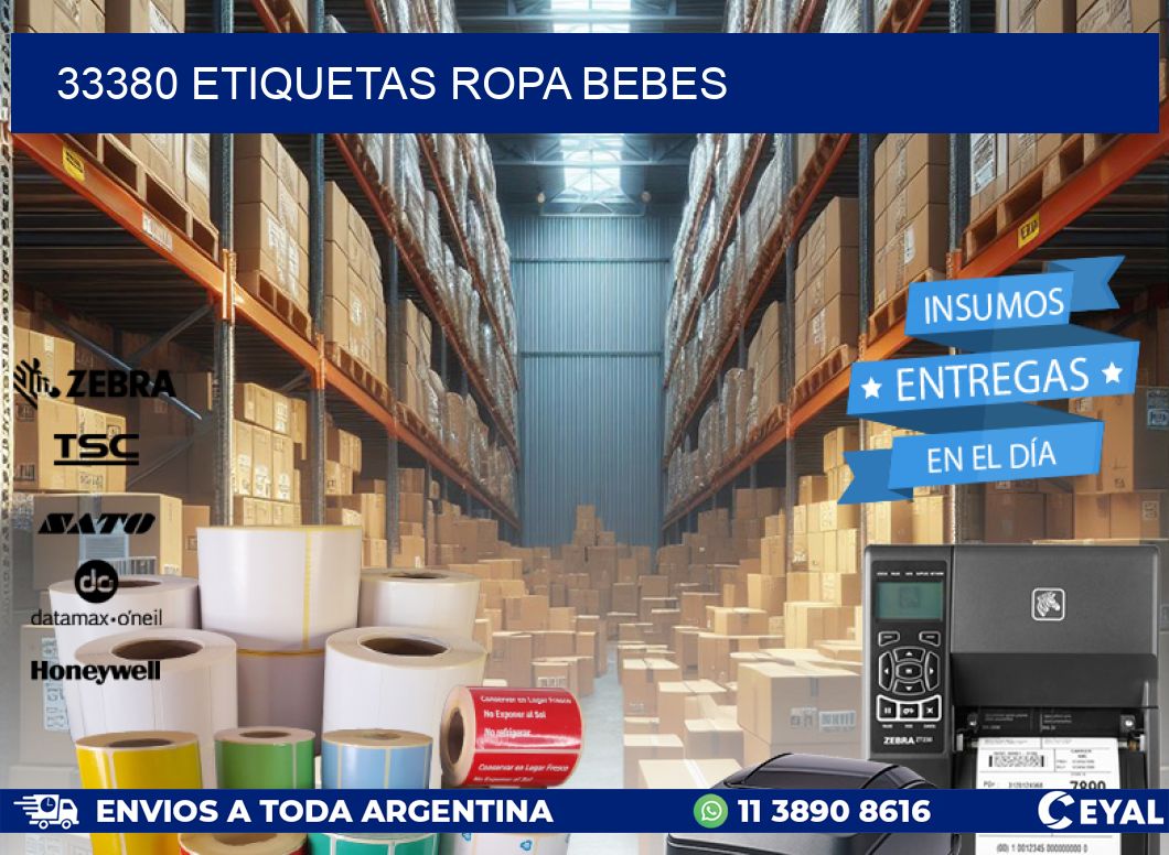 33380 ETIQUETAS ROPA BEBES
