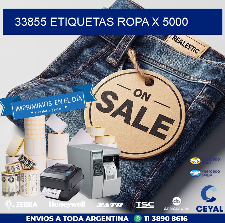 33855 ETIQUETAS ROPA X 5000