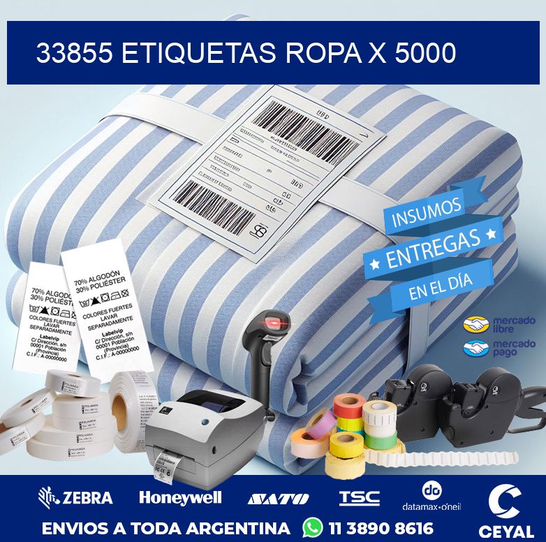33855 ETIQUETAS ROPA X 5000