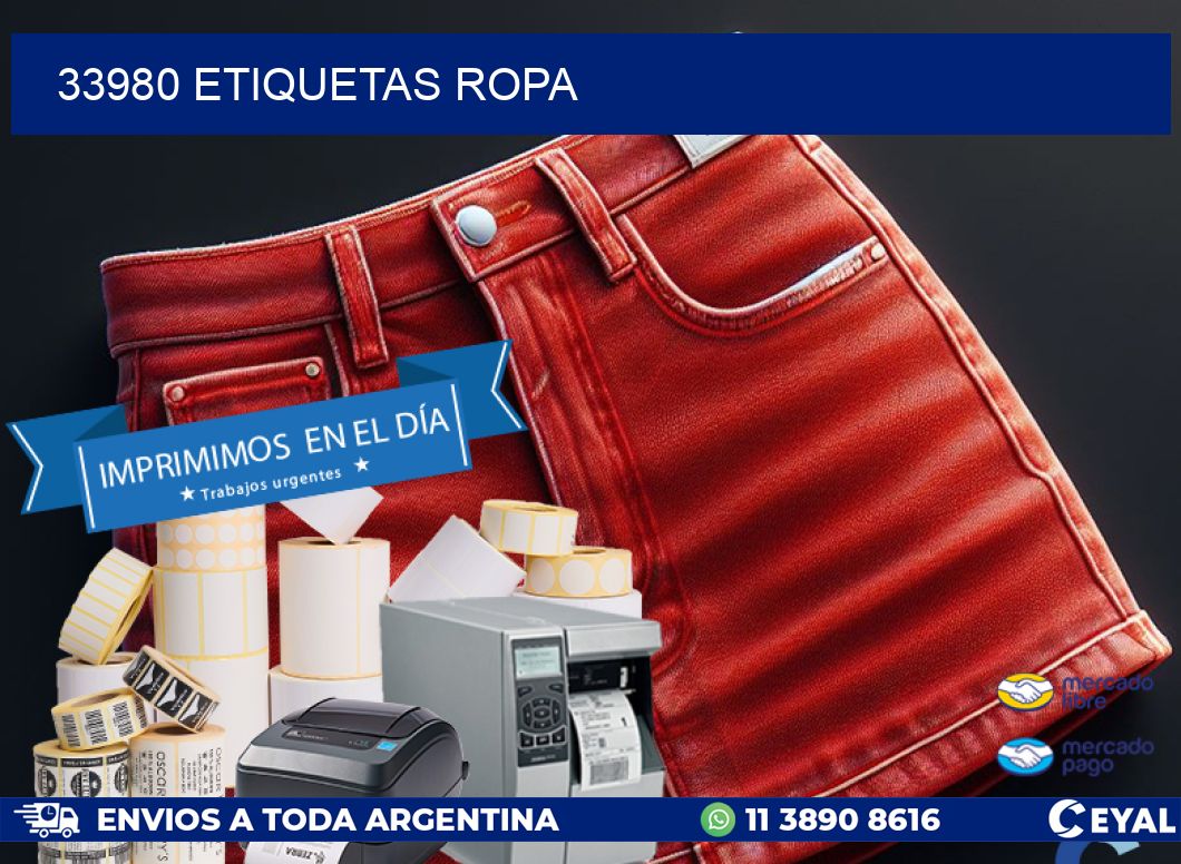 33980 ETIQUETAS ROPA