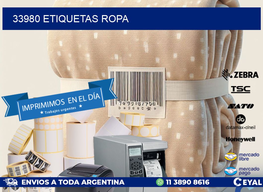 33980 ETIQUETAS ROPA