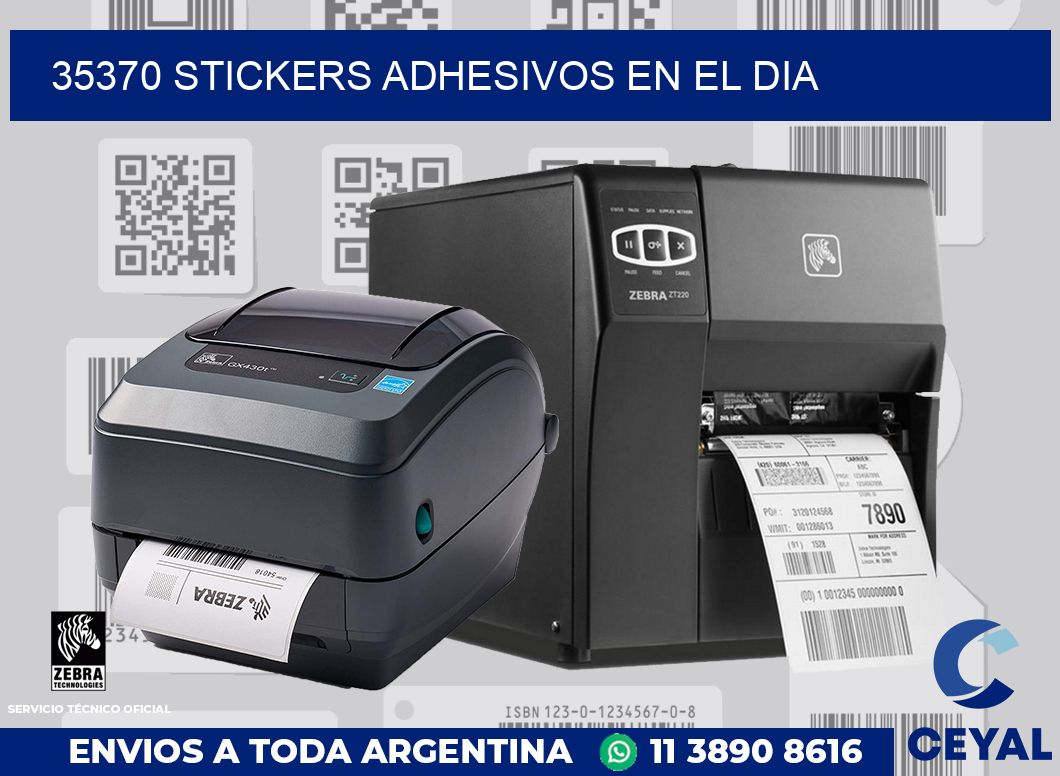 35370 stickers adhesivos en el dia