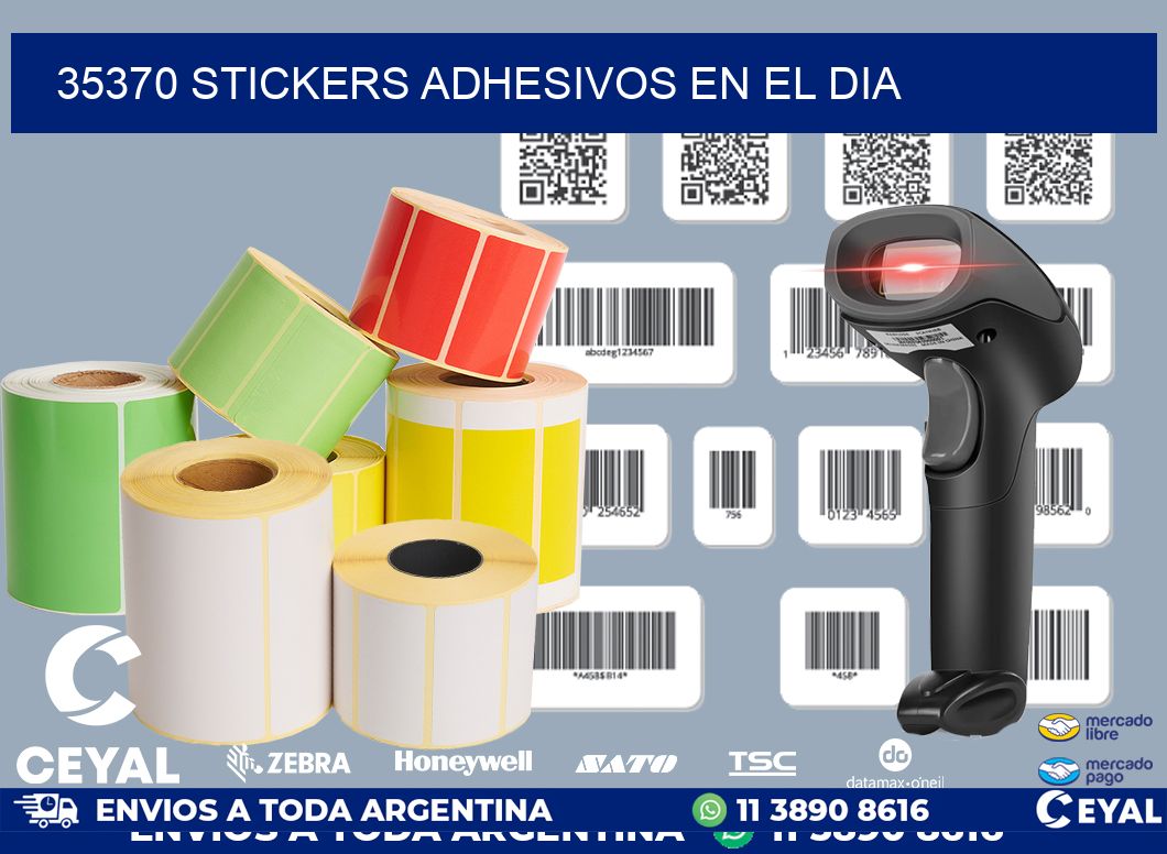 35370 stickers adhesivos en el dia