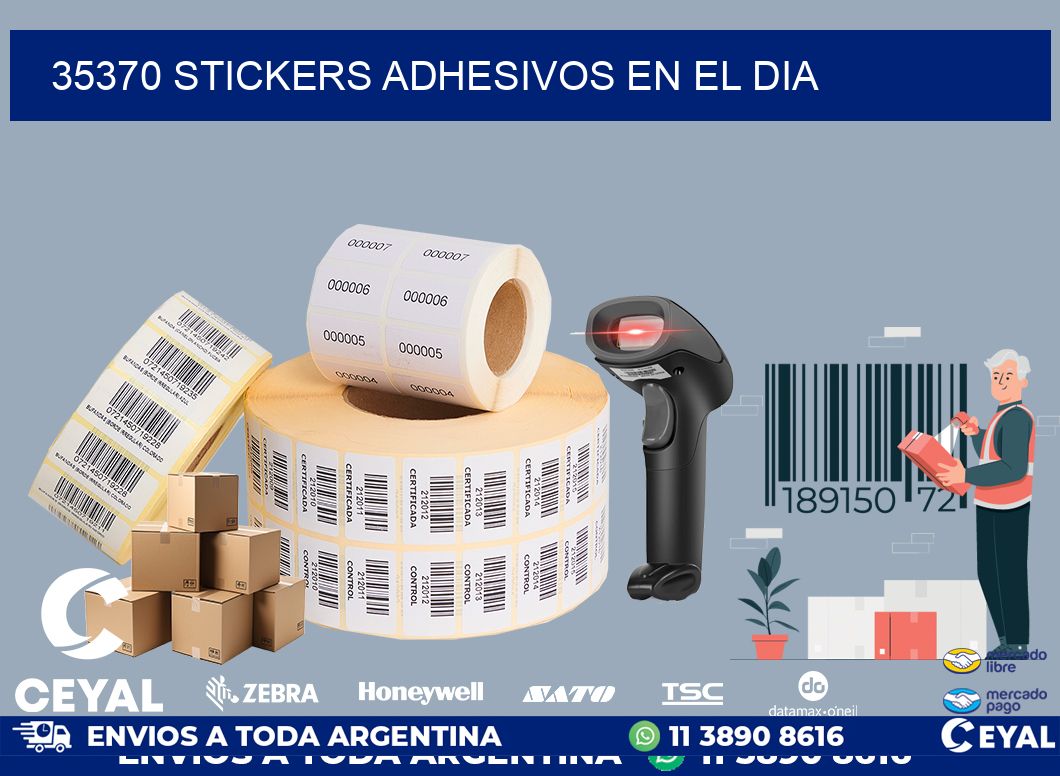 35370 stickers adhesivos en el dia