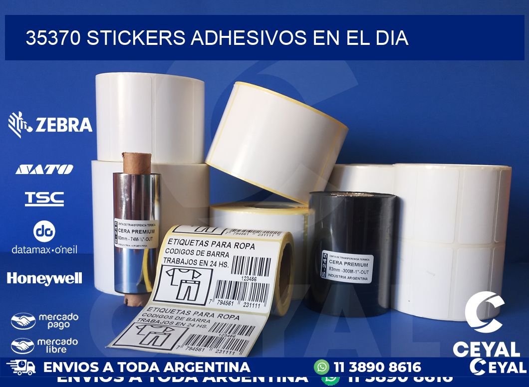 35370 stickers adhesivos en el dia