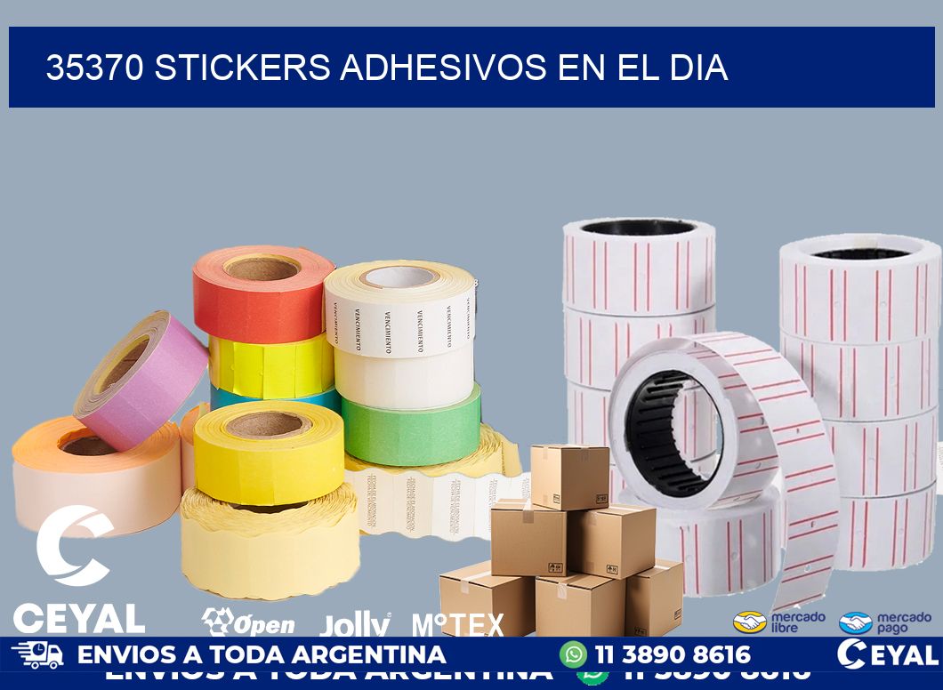 35370 stickers adhesivos en el dia