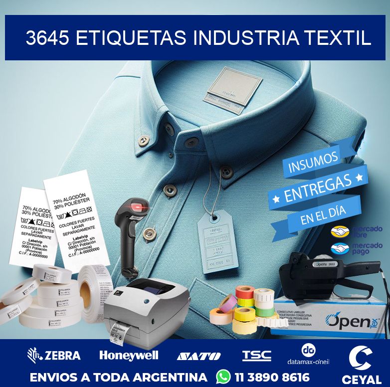 3645 ETIQUETAS INDUSTRIA TEXTIL