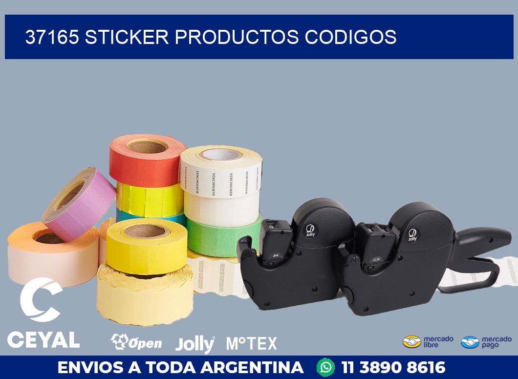 37165 sticker productos codigos