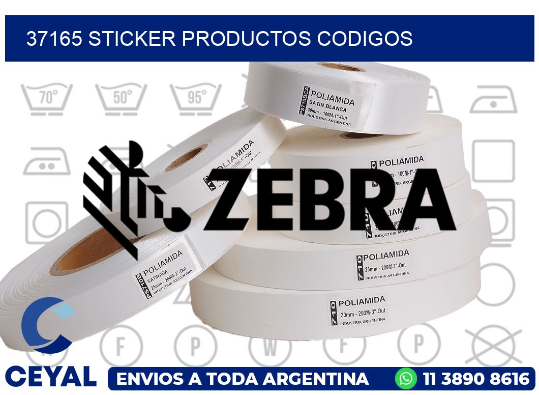 37165 sticker productos codigos