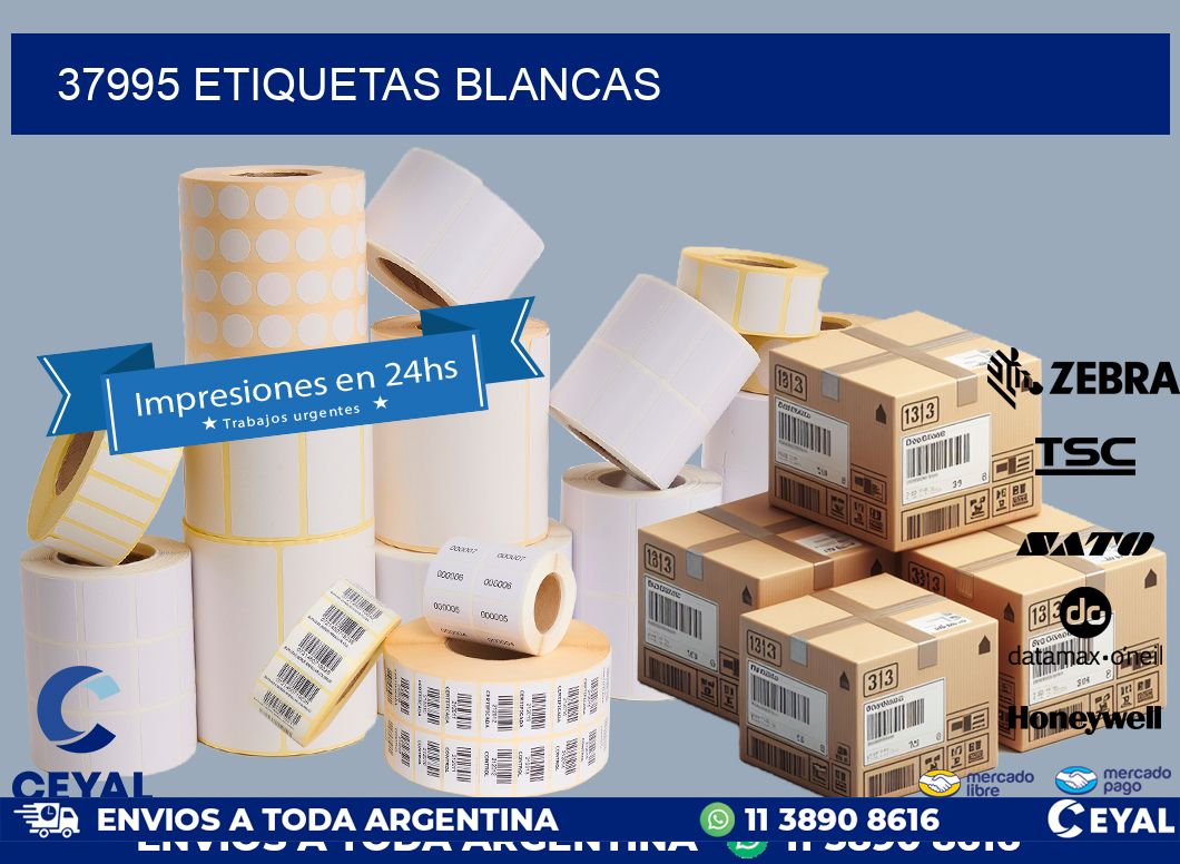 37995 ETIQUETAS BLANCAS