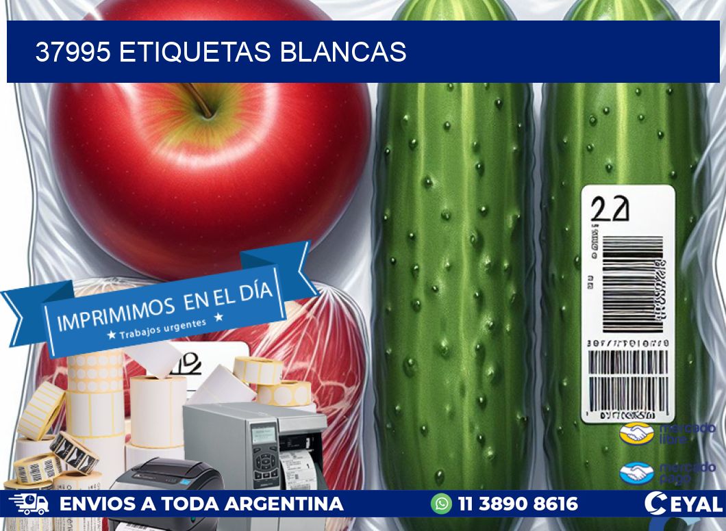 37995 ETIQUETAS BLANCAS