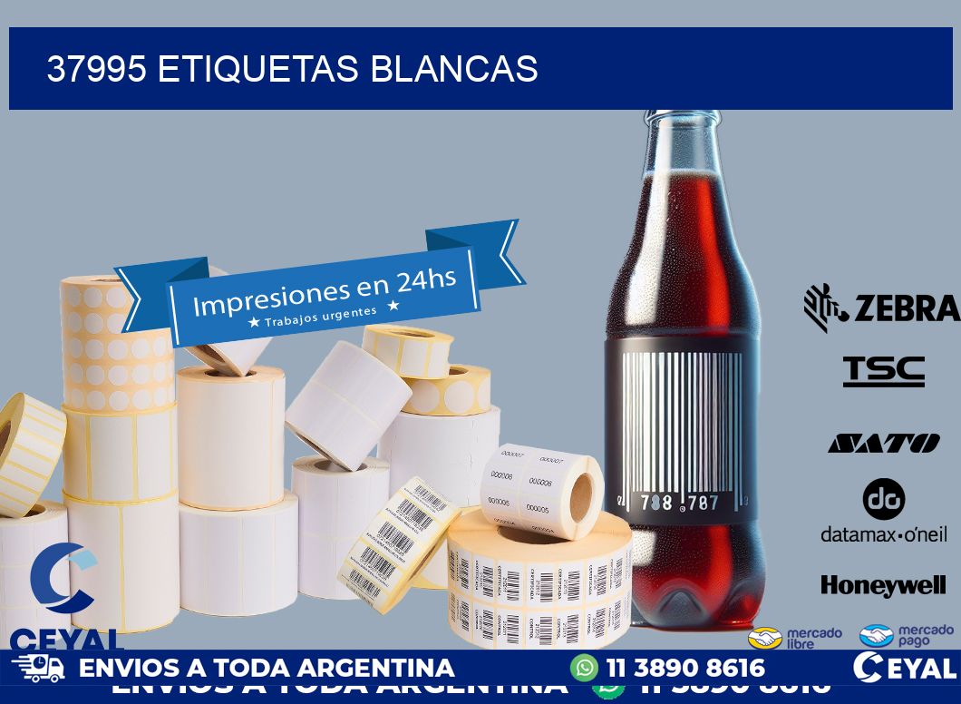 37995 ETIQUETAS BLANCAS