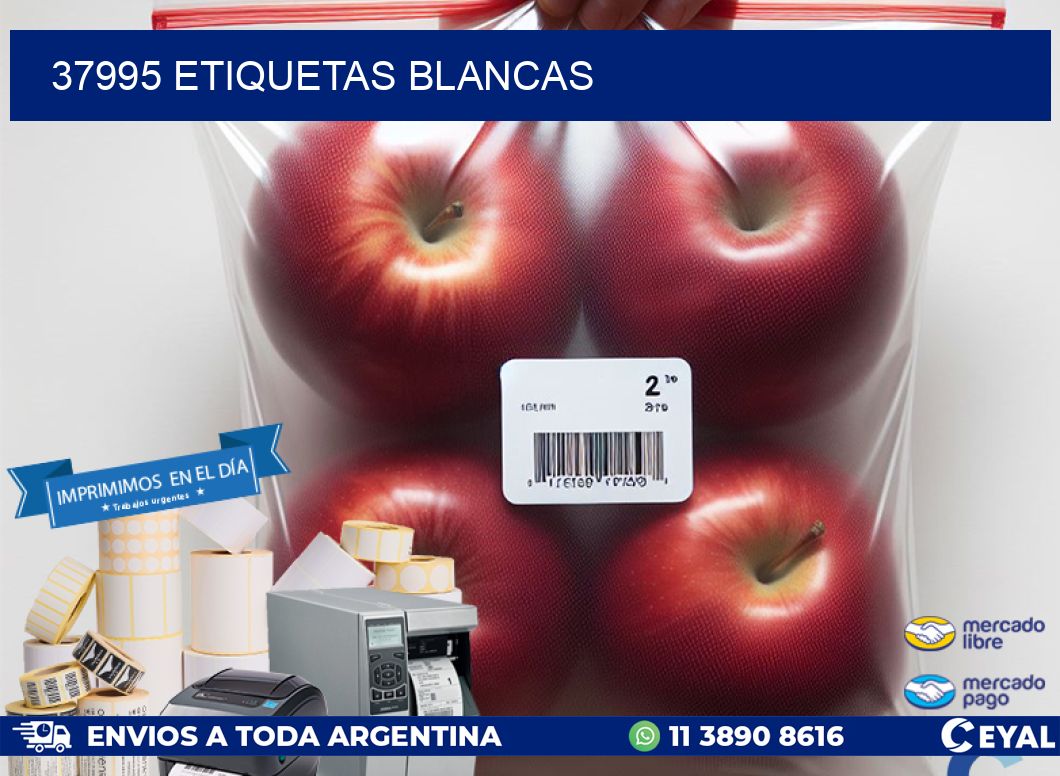 37995 ETIQUETAS BLANCAS
