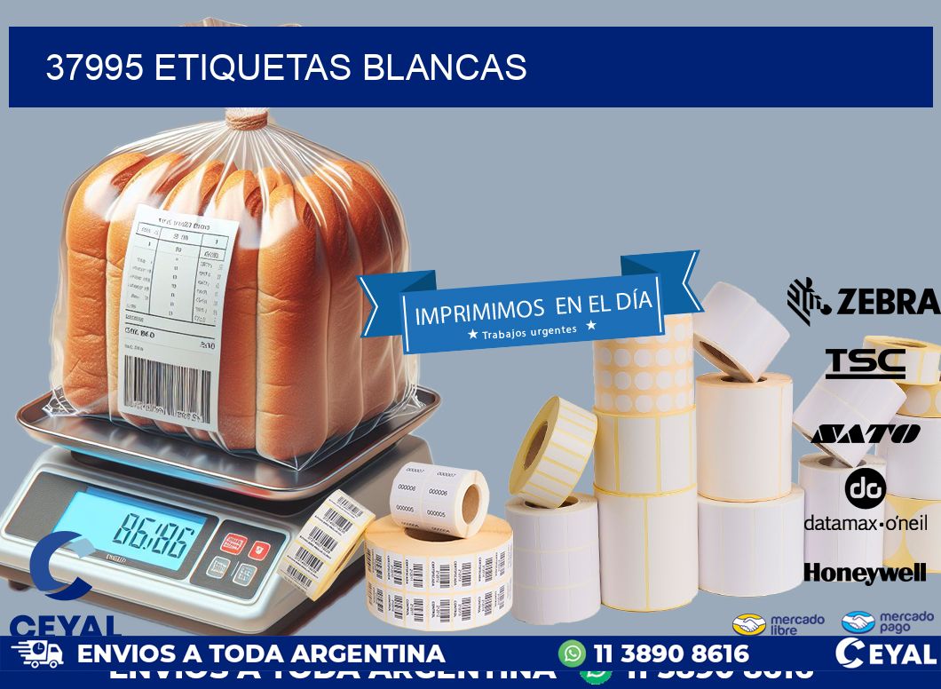37995 ETIQUETAS BLANCAS