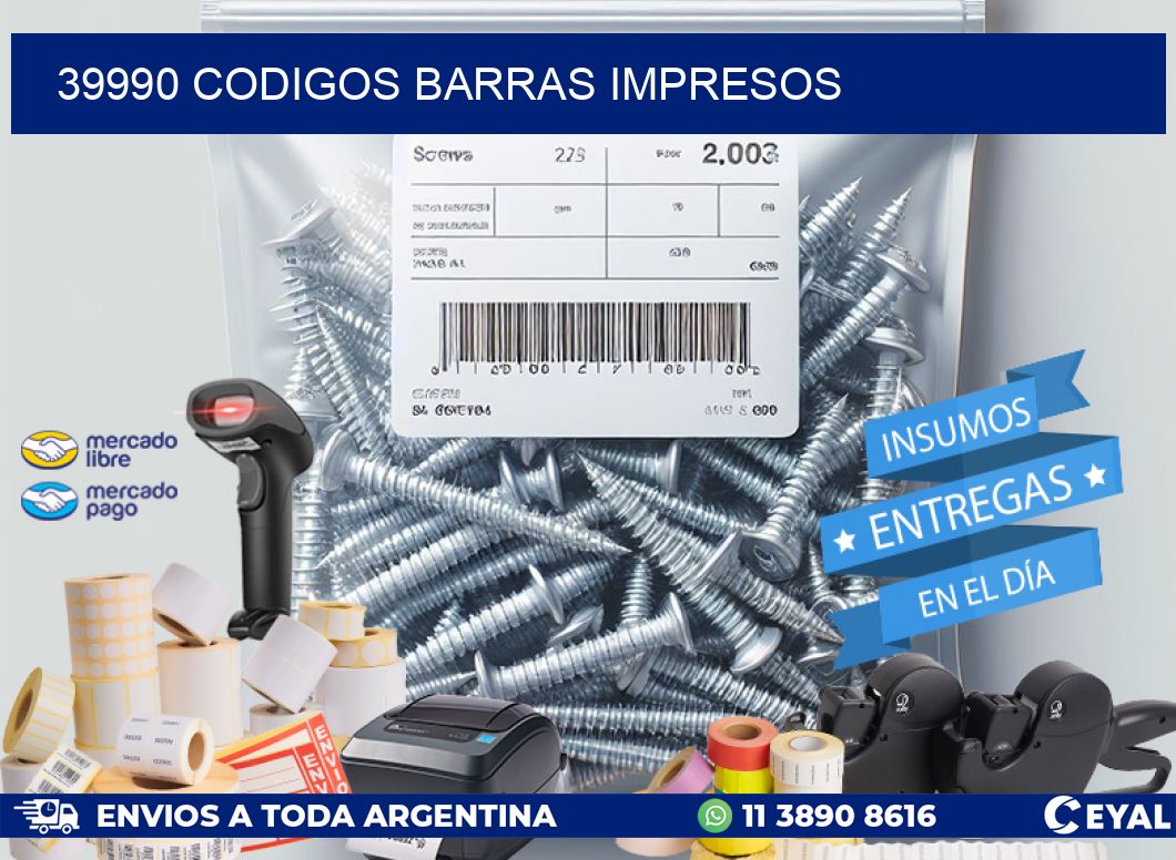 39990 CODIGOS BARRAS IMPRESOS