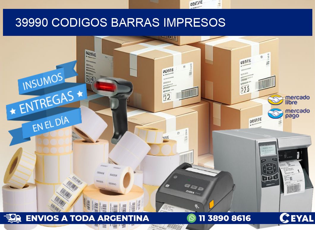 39990 CODIGOS BARRAS IMPRESOS