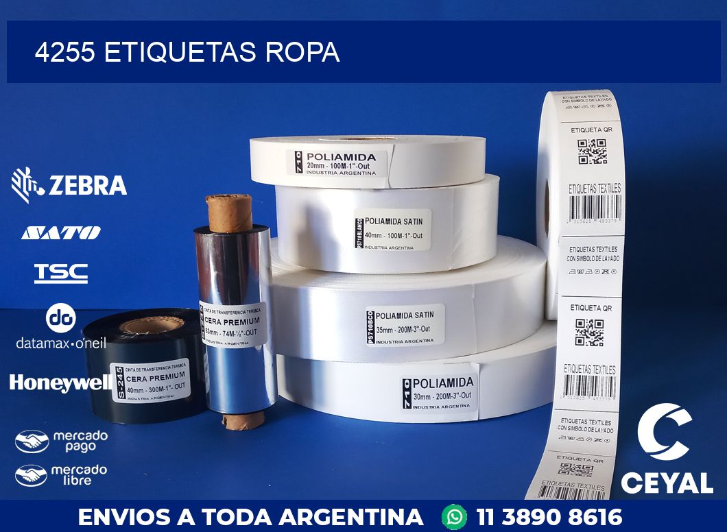 4255 ETIQUETAS ROPA