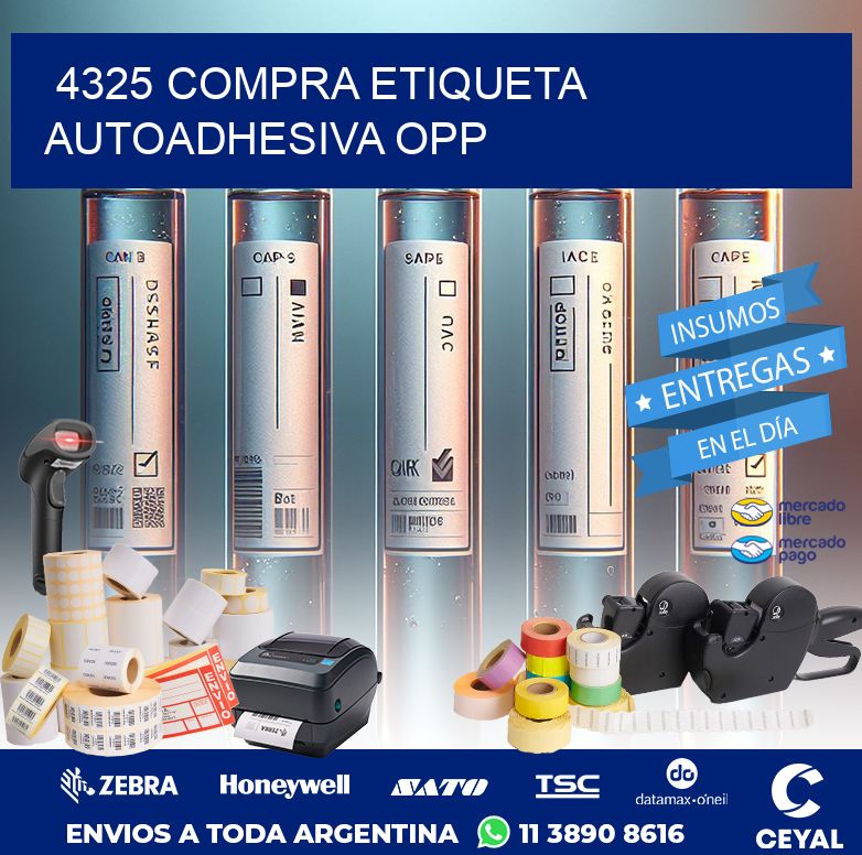 4325 COMPRA ETIQUETA AUTOADHESIVA OPP