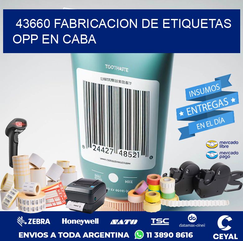43660 FABRICACION DE ETIQUETAS OPP EN CABA