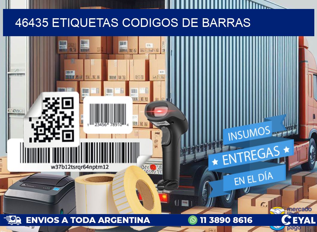 46435 etiquetas codigos de barras