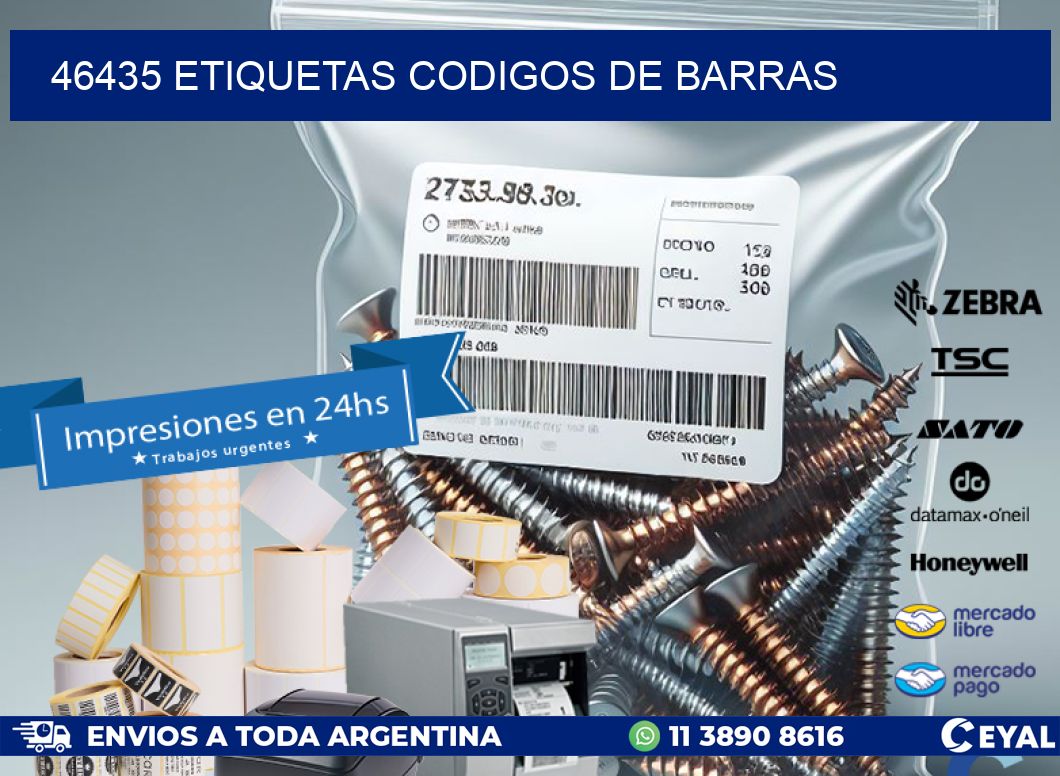 46435 etiquetas codigos de barras