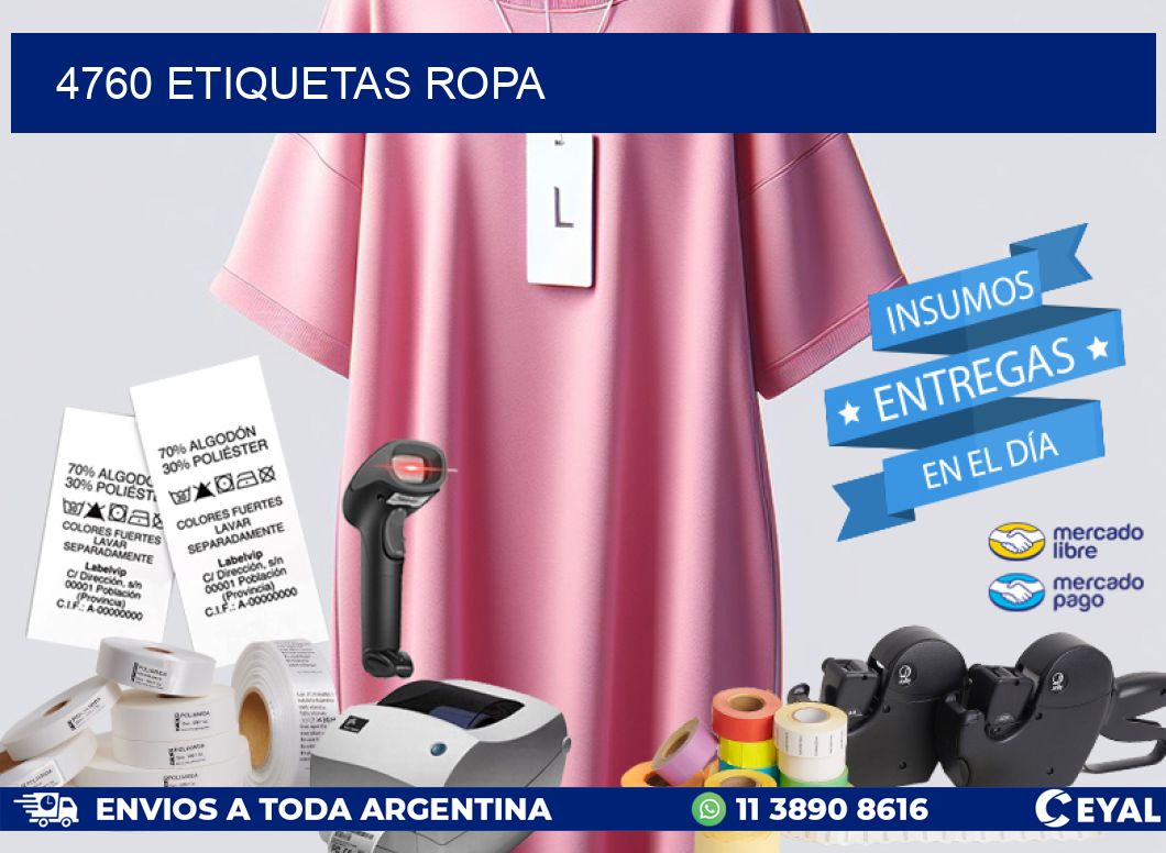 4760 ETIQUETAS ROPA
