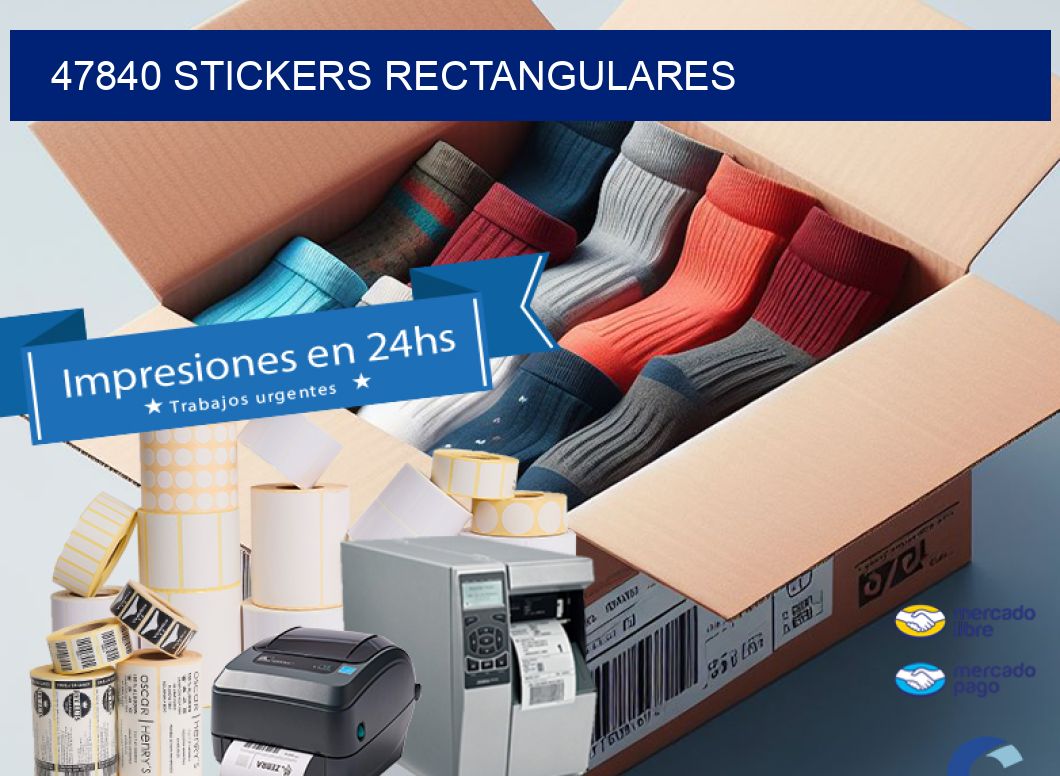 47840 Stickers rectangulares