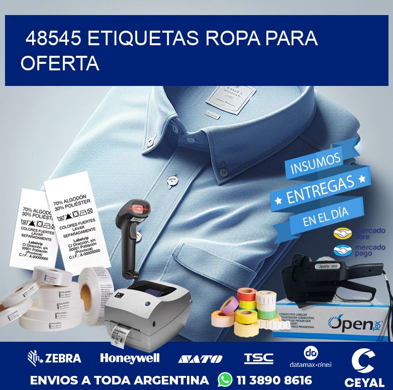 48545 ETIQUETAS ROPA PARA OFERTA