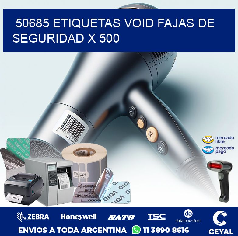 50685 ETIQUETAS VOID FAJAS DE SEGURIDAD X 500