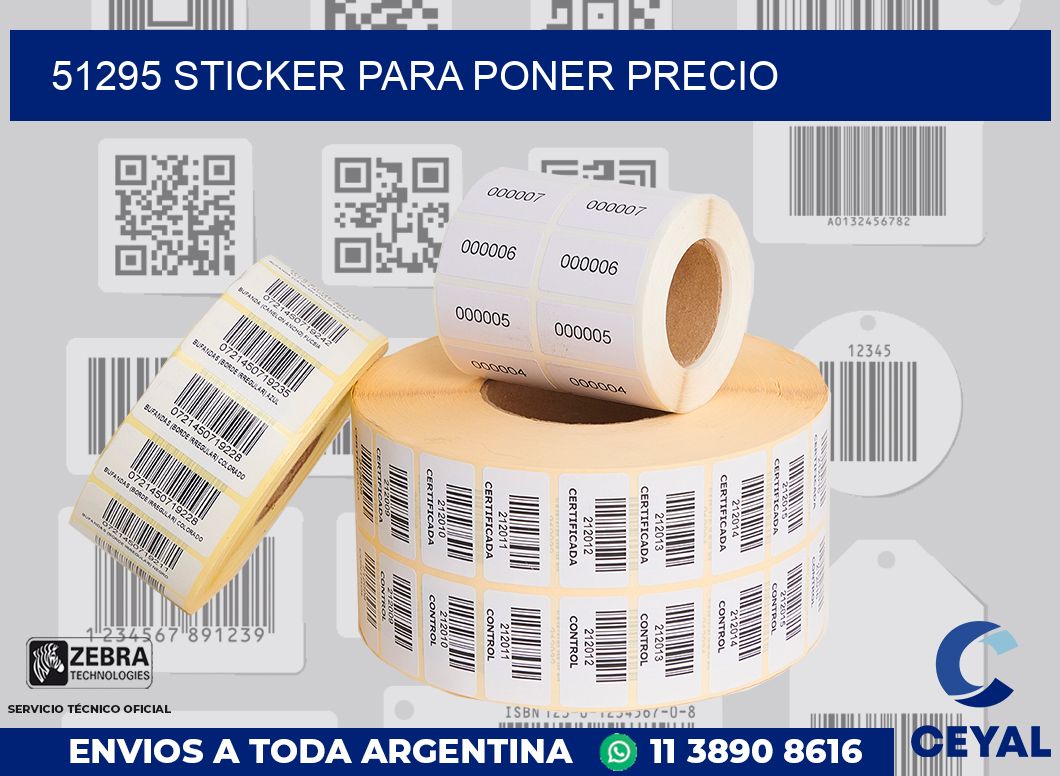 51295 STICKER PARA PONER PRECIO