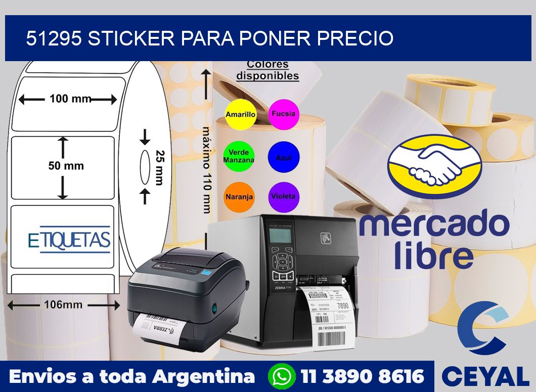 51295 STICKER PARA PONER PRECIO