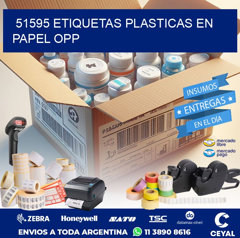51595 ETIQUETAS PLASTICAS EN PAPEL OPP