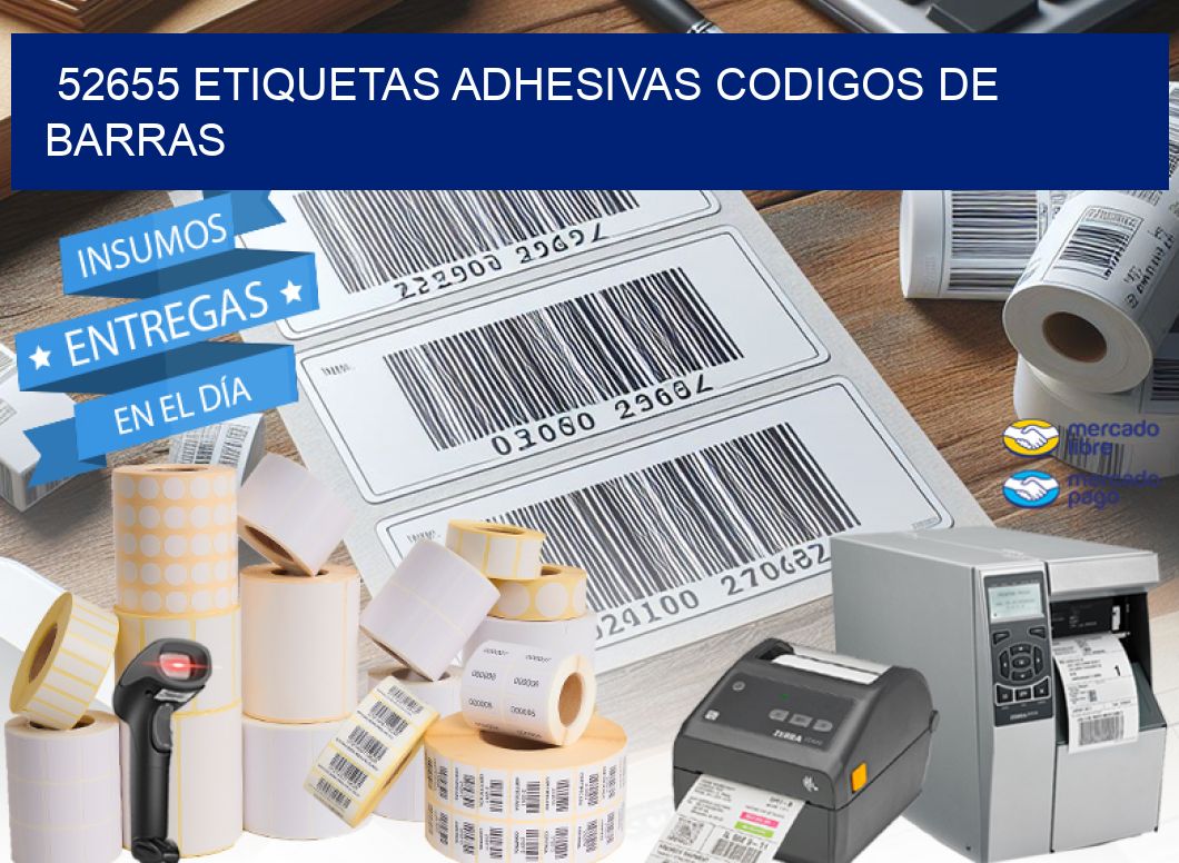52655 ETIQUETAS ADHESIVAS CODIGOS DE BARRAS