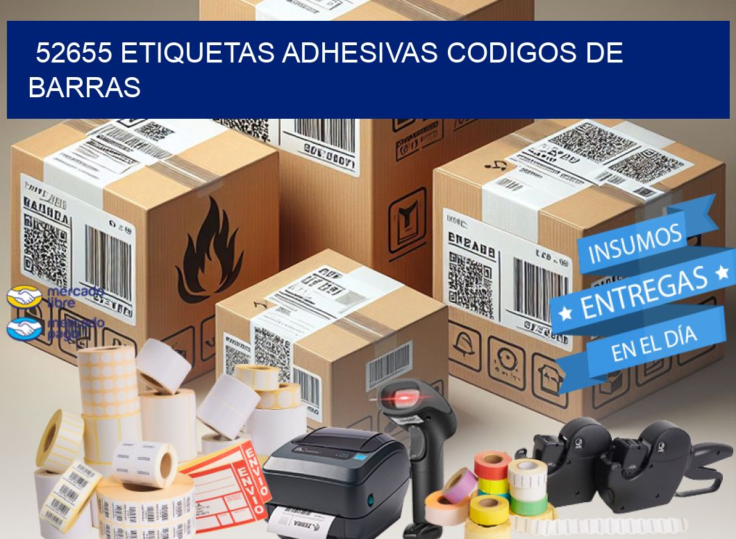 52655 ETIQUETAS ADHESIVAS CODIGOS DE BARRAS