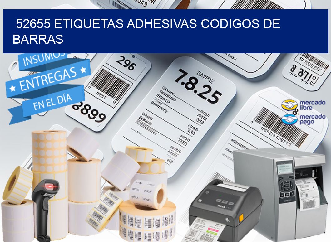 52655 ETIQUETAS ADHESIVAS CODIGOS DE BARRAS